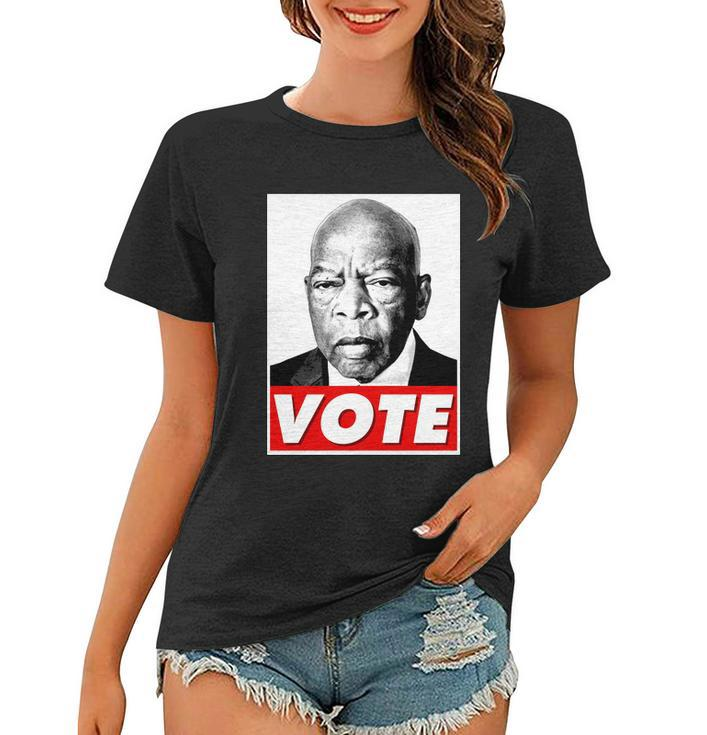 John Lewis Tribute Vote Poster Women T-shirt