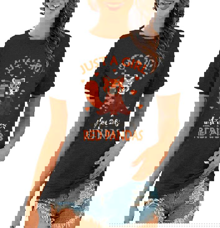 Just A Girl Who Loves Red Pandas Red Panda Girls Kids  Women T-shirt