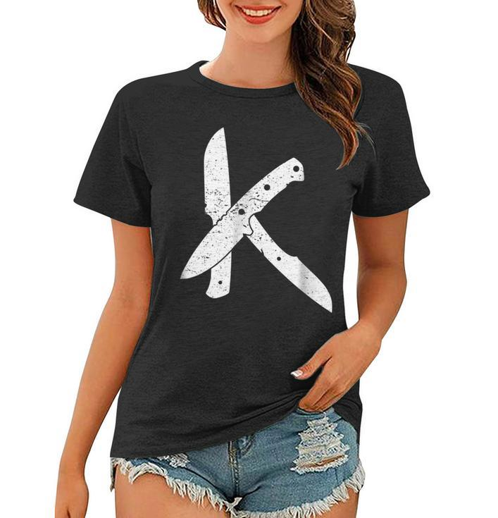 Knife Thursday Custom Fixed Blade Knife Tee Shirt Women T-shirt