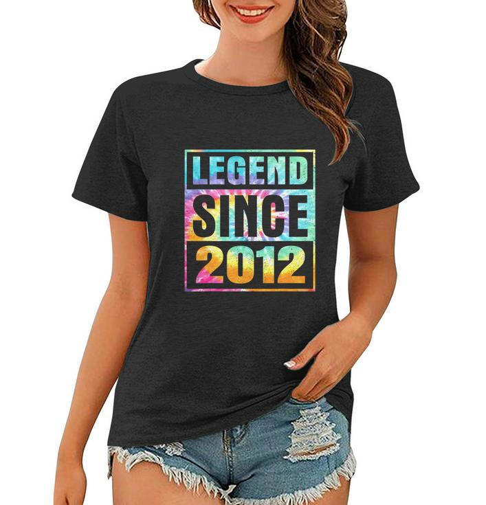 Legend Since 2012 10 Years Old 10Th Birthday Tie Dye Women T-shirt