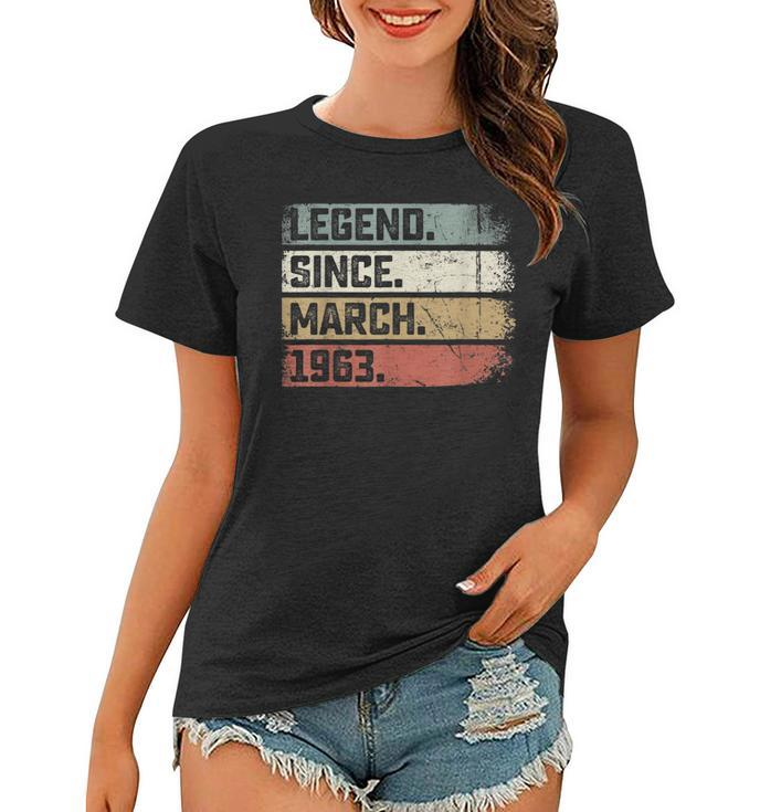 Legend Since March 1963 60 Years Old Gifts 60Th Birthday  Women T-shirt