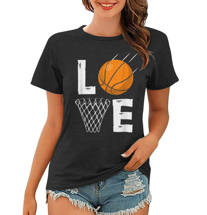 Love Basketball Funny Sports Valentines Day Costume  Women T-shirt