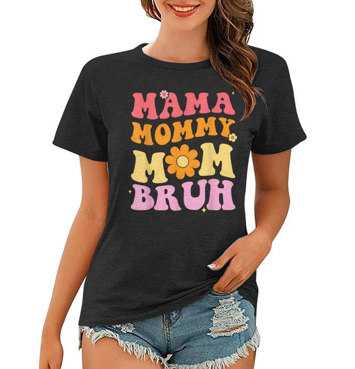 Ma Mama Mom Bruh Leopard Funny Mothers Day Women Mom  Women T-shirt