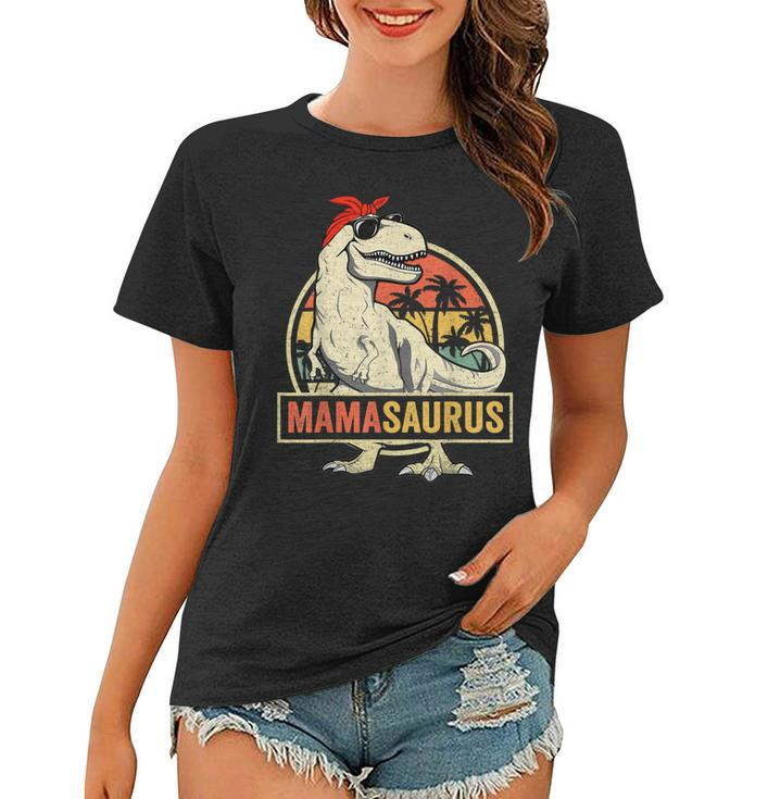 Mamasaurus T Rex Dinosaur Mama Saurus Family Matching Women  Women T-shirt