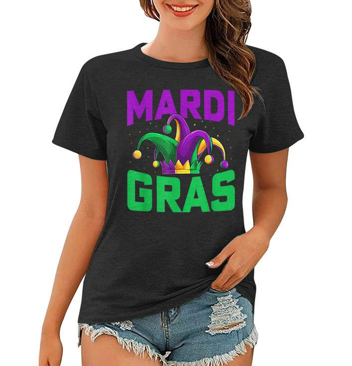 Mardi Gras Jester Hat Party Men Women Carnival Gifts  Women T-shirt