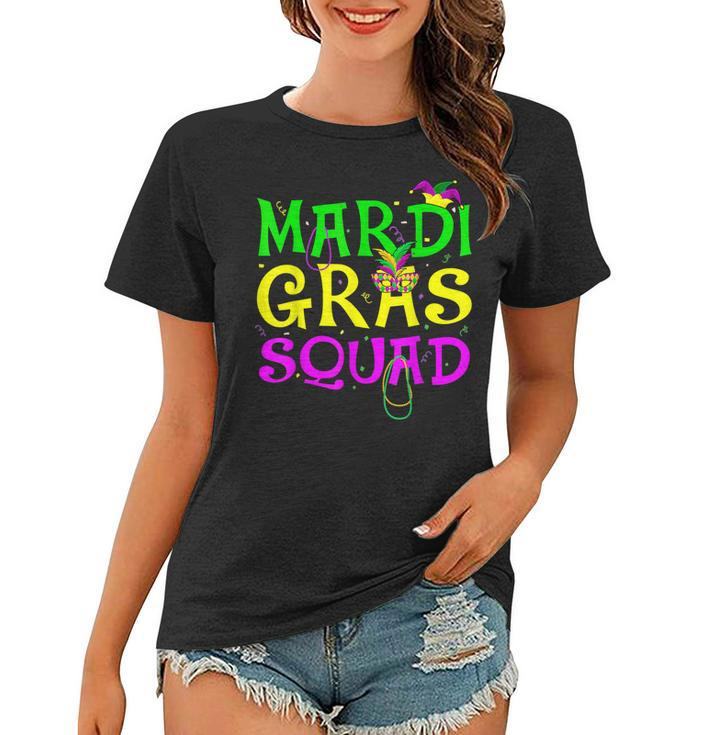 Mardi Gras Squad Party Costume Outfit Funny Mardi Gras  V2 Women T-shirt