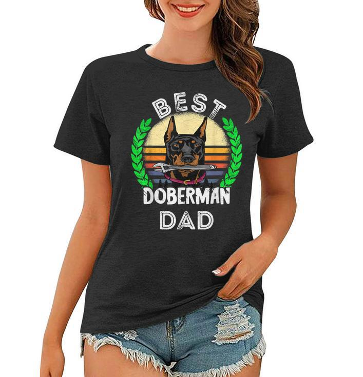 Mens Best Doberman Dad Mechanic Dog Pinscher Papa Dobie Father Women T-shirt