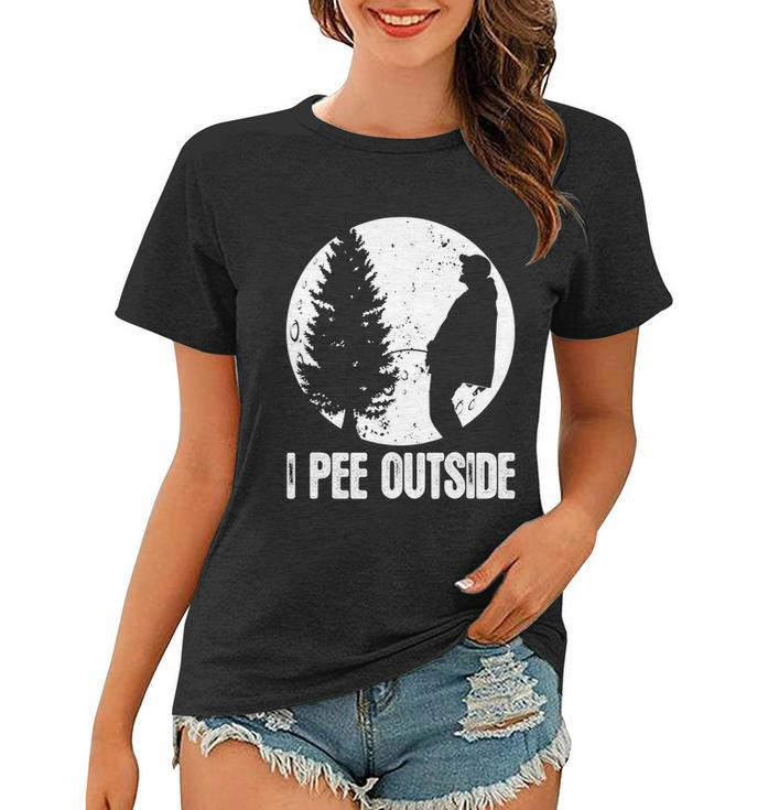 Mens Funny Camping Shirts For Men I Pee Outside Inappropriate Tshirt Women T-shirt
