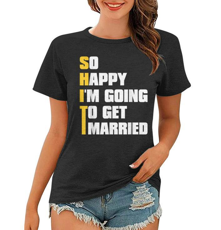 Mens Sarcastic Bachelor Party Stag Groomsmen Getaway Wedding  Women T-shirt