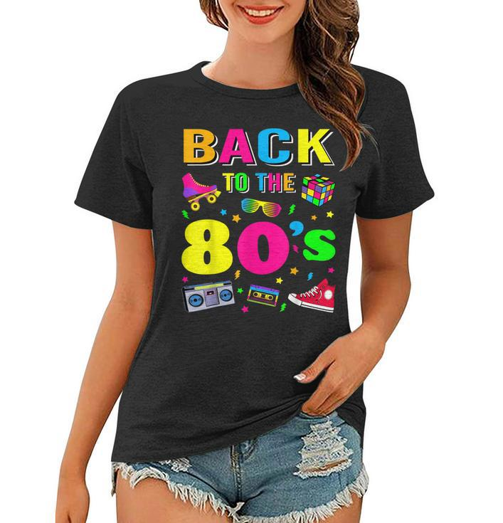 Mens Womens Kids Vintage Retro Back To 80S Graphic Design  Women T-shirt
