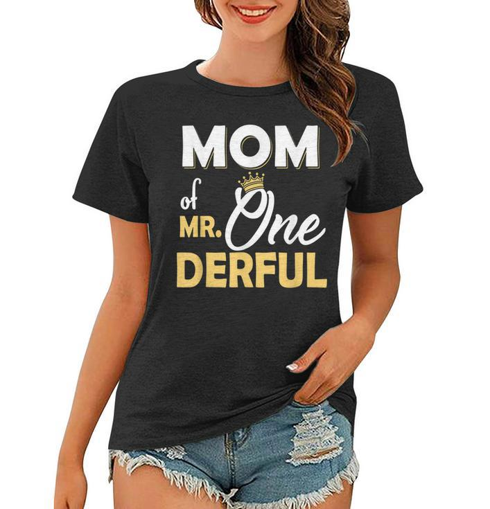 Mom Of Mr Onederful 1St Birthday One-Derful Matching  Women T-shirt