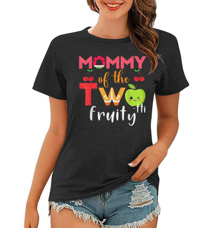 Mommy Of The Twotti Frutti 2Nd Birthday Party Fruit Themed  Women T-shirt