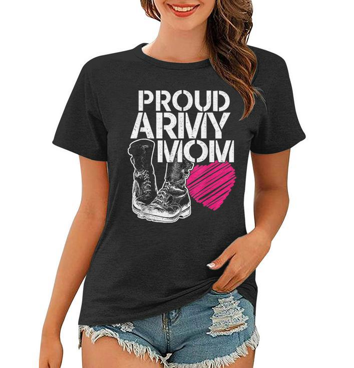 Mothers Day Proud Army Mom  Women T-shirt