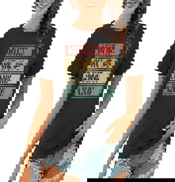 Mutter Video Gaming Legende Vintage Video Gamer Frau Mama Frauen Tshirt