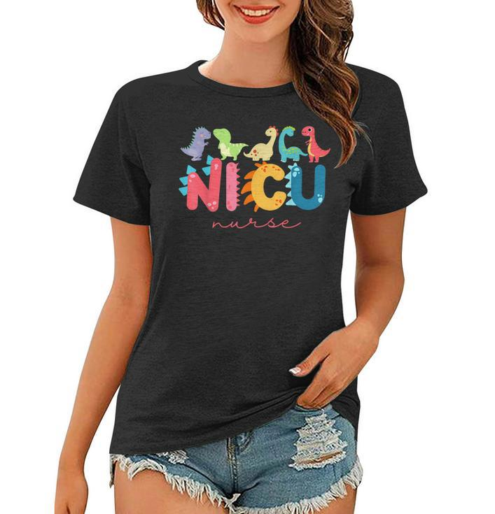 Nicu Nurse Animal Nurse Appreciation Nicu Nurse Dinosaur  Women T-shirt