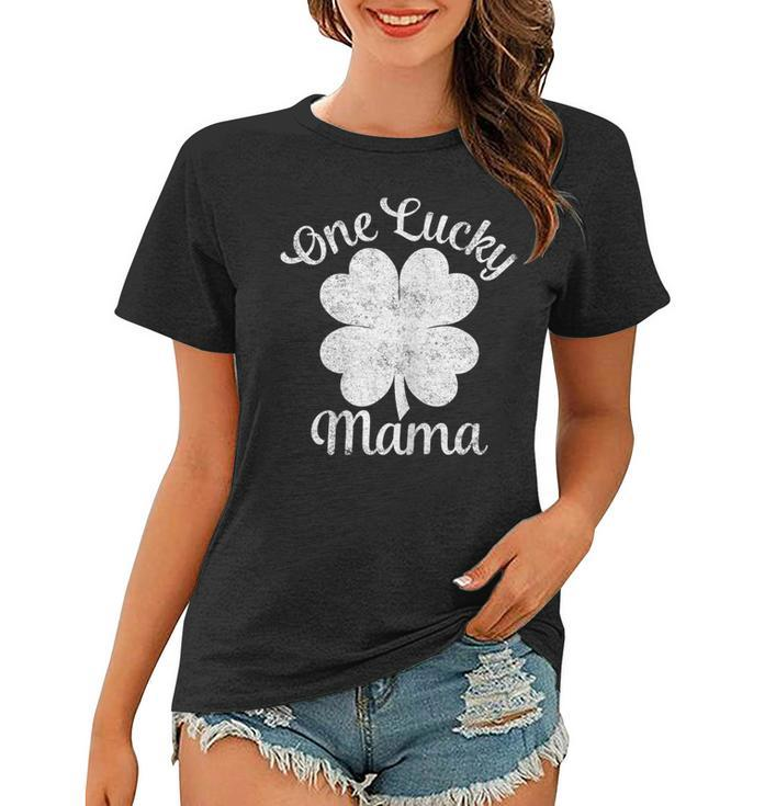 One Lucky Mama Shirt St Patricks Day Shirt For Women Moms Women T-shirt