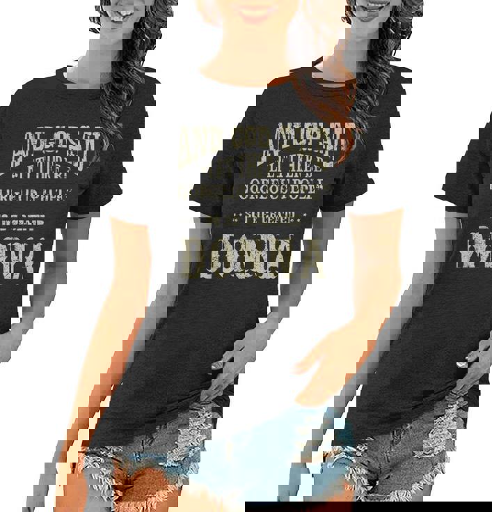 Personalized Birthday Gift Idea For Person Named Donna Women T-shirt