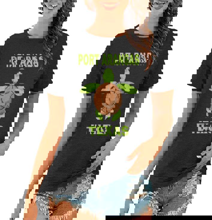 Port Aransas Family Vacation Texas Sea Turtle  Women T-shirt