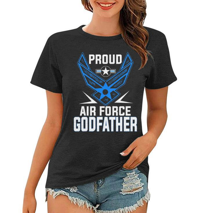 Proud Air Force Godfather  Veteran Pride Women T-shirt