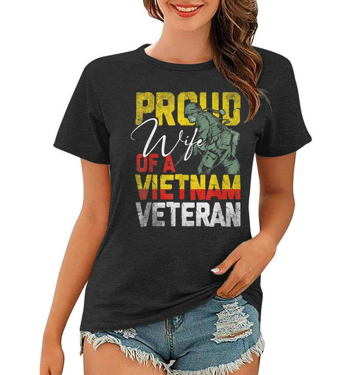 Proud Wife Of A Vietnam Veteran Veterans Day  V2 Women T-shirt