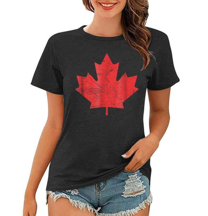 Red Maple Leaf T Shirt Canada Day Edition Women T-shirt