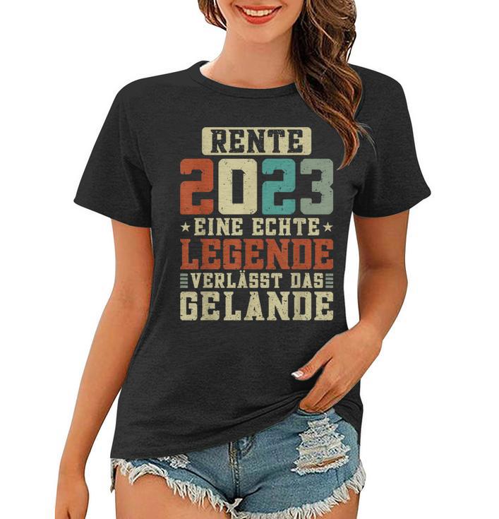 Rente 2023 Eine Echte Legende Verlässt Das Gelände Retro Frauen Tshirt