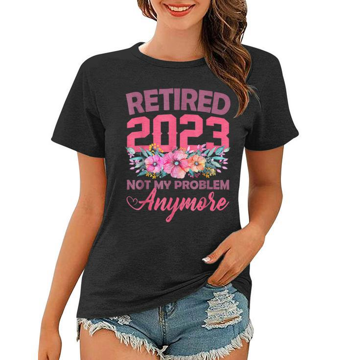Retired 2023  Retirement Gifts For Women 2023 Cute Pink  Women T-shirt