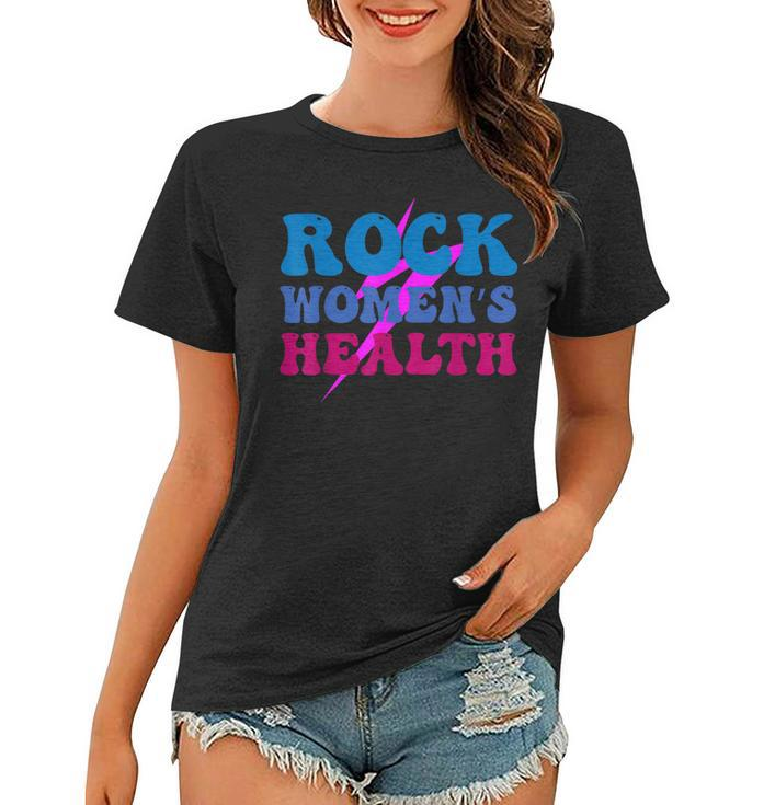 Rock Womens Health Groovy Design For Women  Women T-shirt