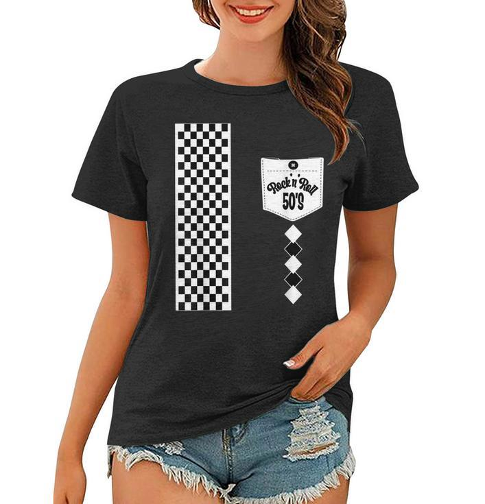 Rockabilly Bowling 50S Sock Hop Costumes Greaser Retro 1950S  Women T-shirt