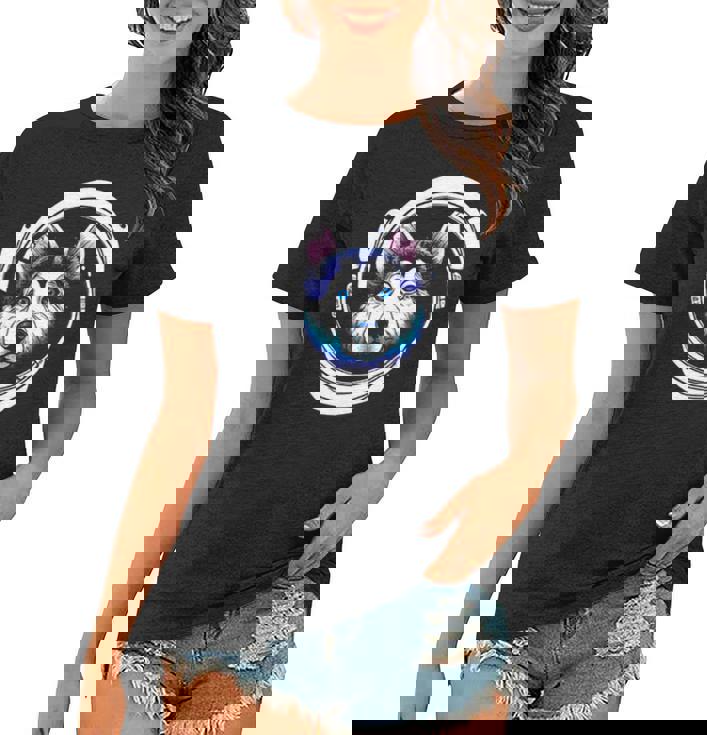 Rover The Astrodog Husky Dog Women T-shirt