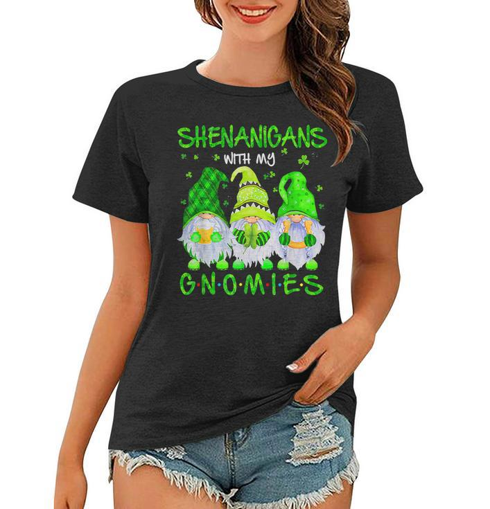 Shenanigans With My Gnomies St Patricks Day Gnome Lover  Women T-shirt
