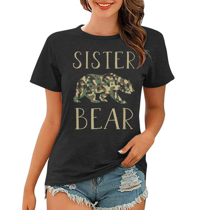 Sister Bear Camo I Family Matching Camouflage  Women T-shirt