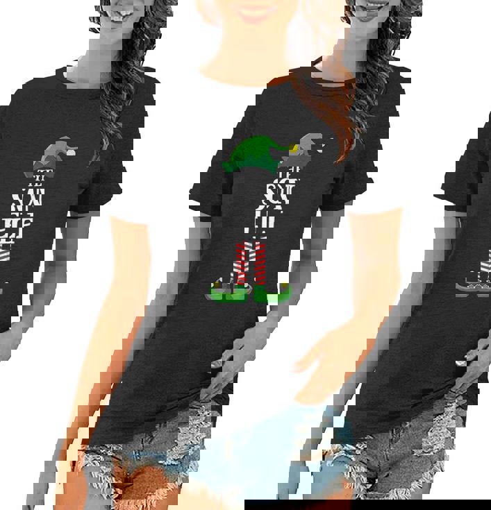 Son Elf Matching Family Group Christmas Party Pajama Women T-shirt