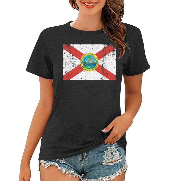 State Of Florida Flag Vintage Men Women Kids Gift Pride Home  Women T-shirt