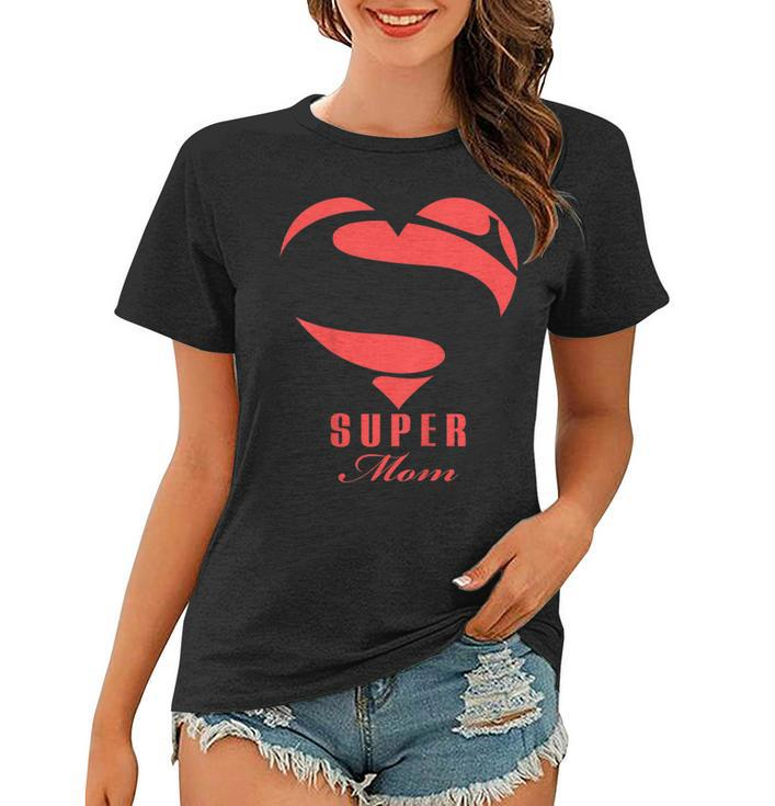Super Mom Superhero T Shirt Gift Mother Father Day Women T-shirt