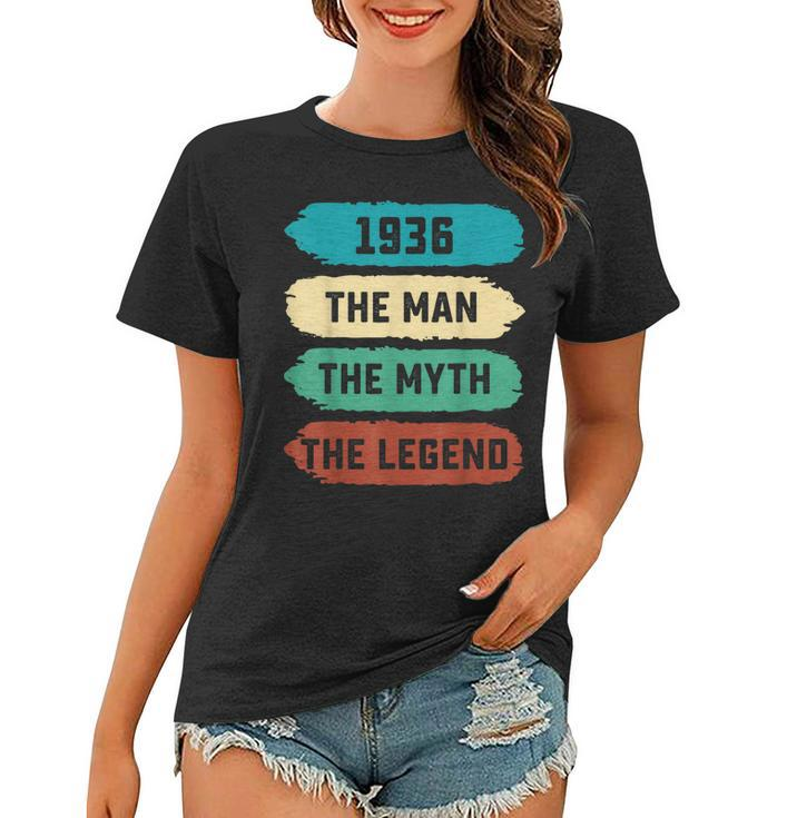 The Man Myth Legend 1936 86Th Birthday Gift For 86 Years Old Gift For Mens Women T-shirt
