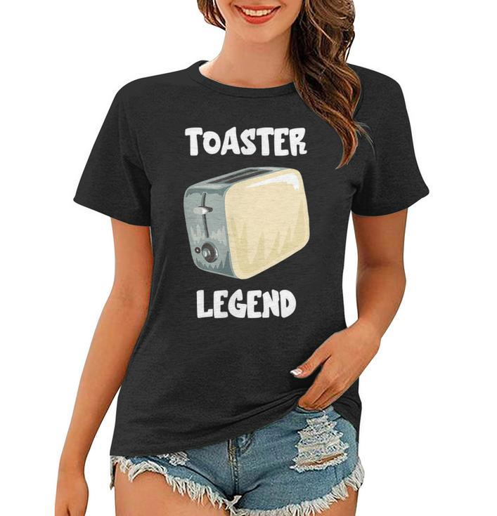 Toaster Legend Frauen Tshirt für Brot- und Toastliebhaber, Frühstücksidee
