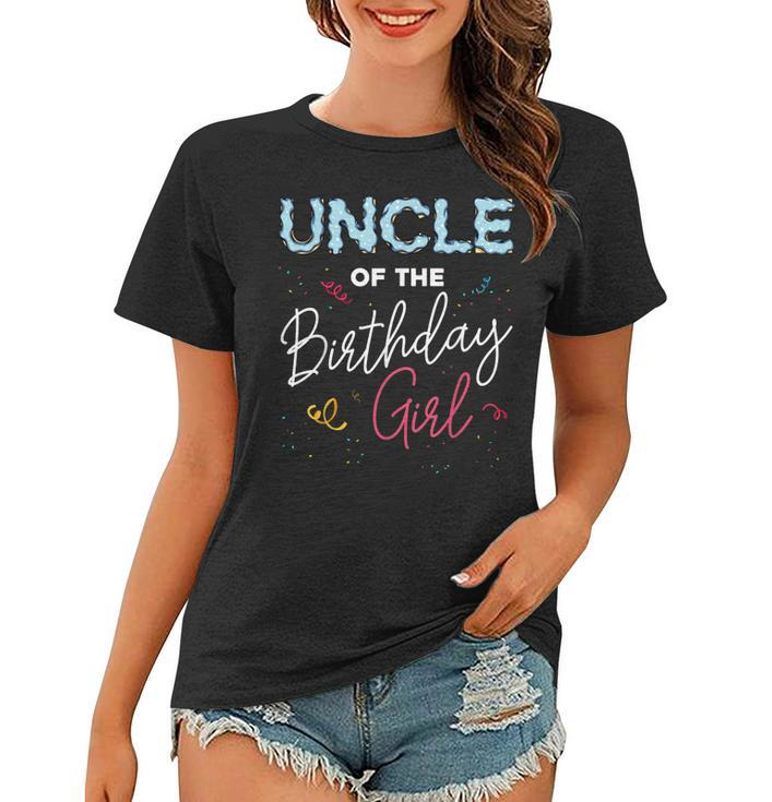 Uncle Of The Birthday Girl Family Donut Matching Funny Quote Gift For Mens Women T-shirt