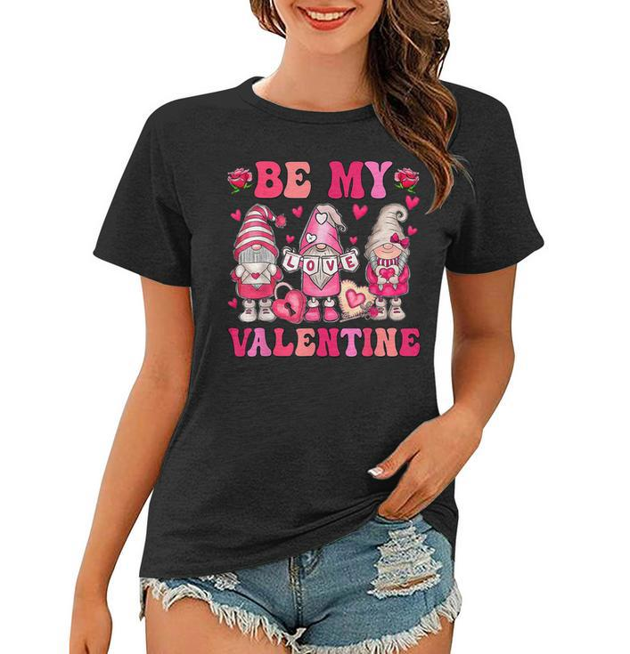 Valentines Day Gnome Be My Valentines Couple Gnome Heart  Women T-shirt