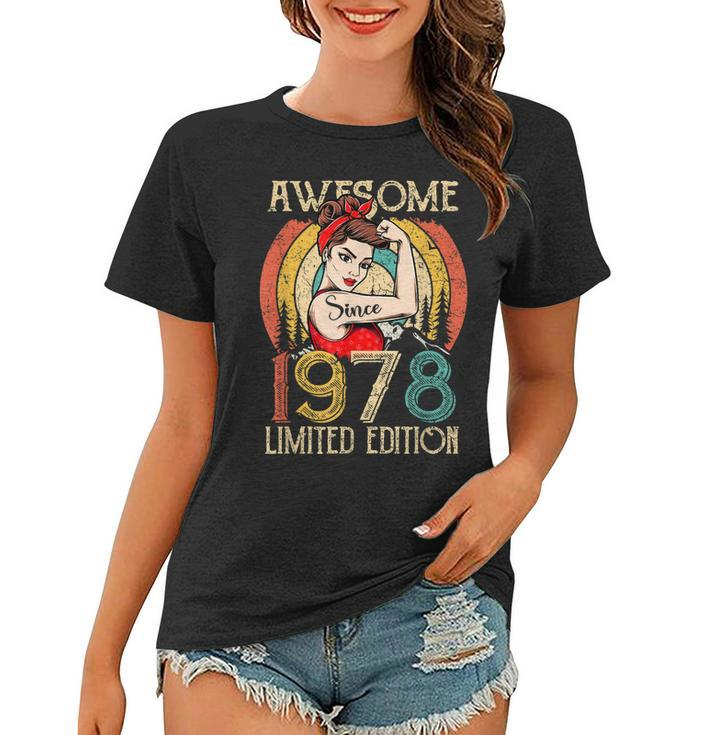 Vintage 44 Year Old Birthday Gifts For Women Best Of 1978  Women T-shirt