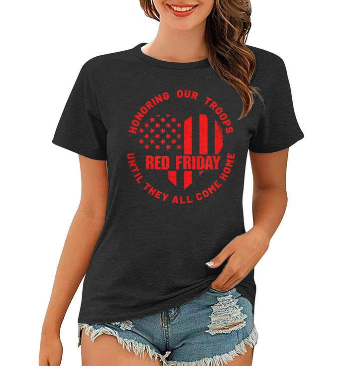 Wear Red On Friday Deployed Us Military Support Women T-shirt