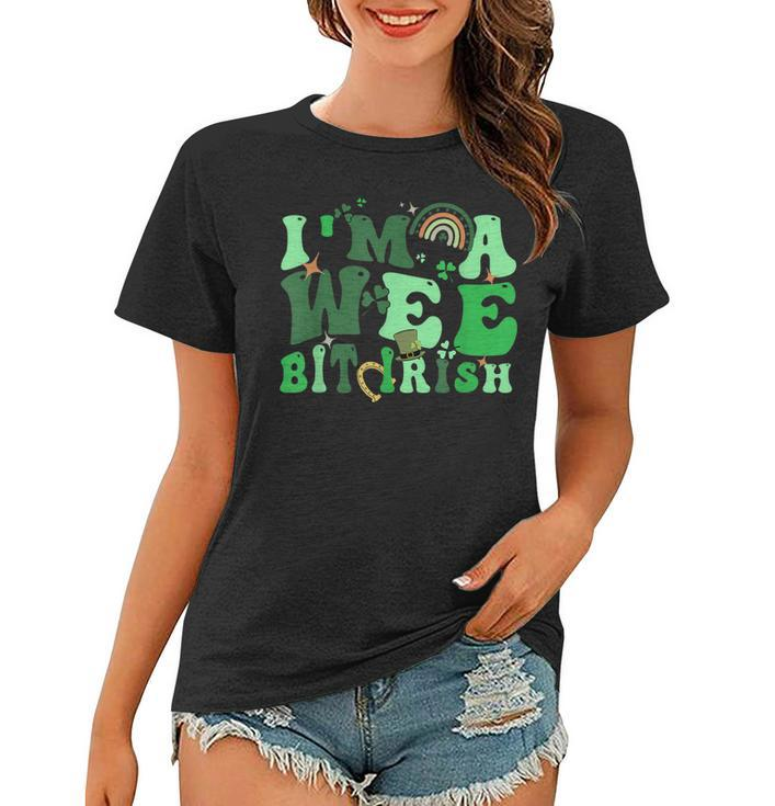 Wee Bit Irish St Patricks Day Lucky Clover Shamrock  Women T-shirt