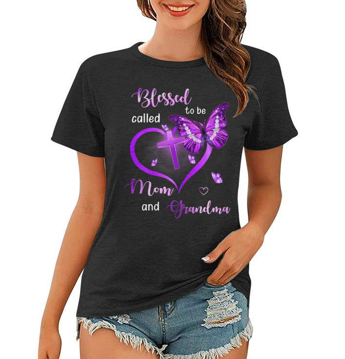 Womens Blessed To Be Called Mom And Grandma Mothers Day Gifts  Women T-shirt