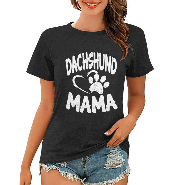 Womens Daschund Mama Tshirt Dog Doxie Mom Weiner Owner Gifts Tee Women T-shirt