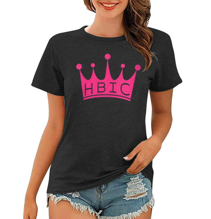 Womens Hbic Womens Gift Head Bitch In Charge Design  Women T-shirt