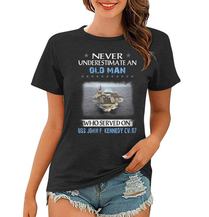 Womens Uss John F Kennedy Cv-67 Veterans Day Father Day Gift  Women T-shirt
