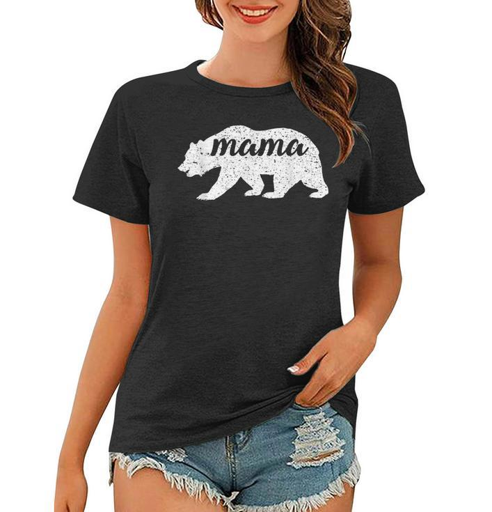 Womens Vintage Cute Mama Bear Mom  Women T-shirt
