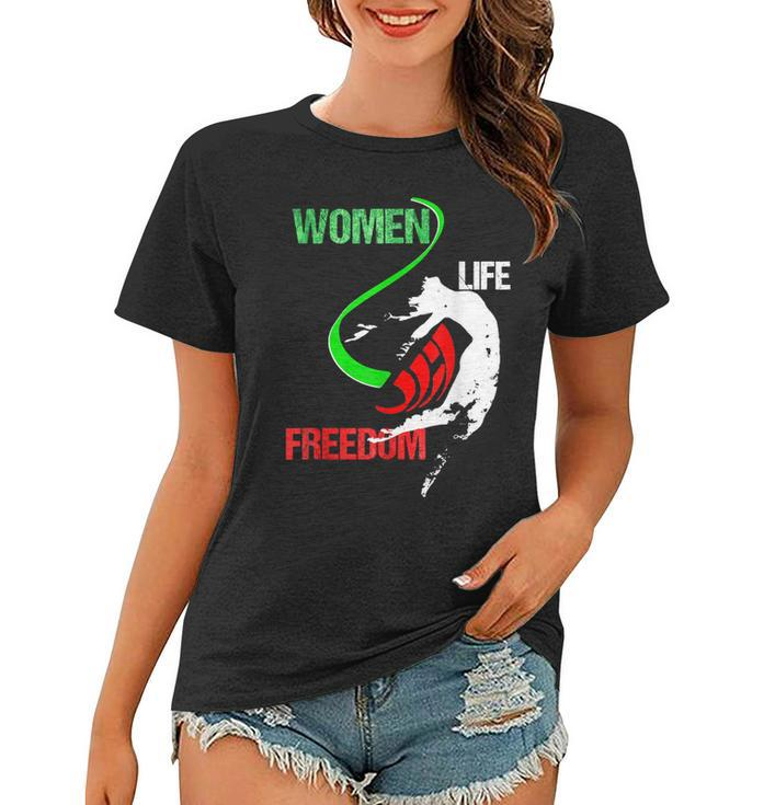 Womens Woman Life Freedom Zan Zendegi Azadi Iran Freedom  Women T-shirt