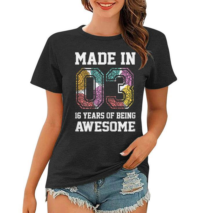 Womens Womens Sweet Sixteen T Shirt 16Th Birthday Tee Women T-shirt