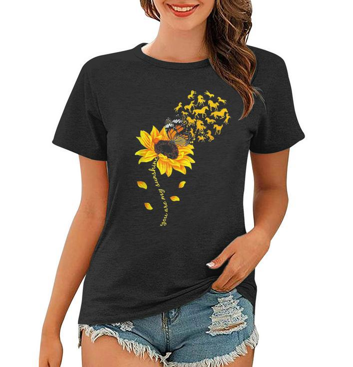 You Are My Sunshine Sunflower Horse  For Men Woman Women T-shirt